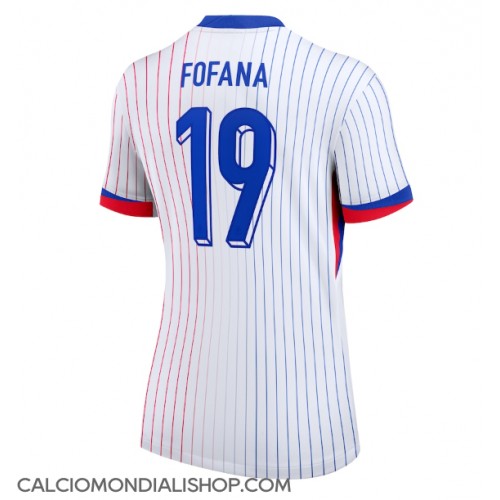 Maglie da calcio Francia Youssouf Fofana #19 Seconda Maglia Femminile Europei 2024 Manica Corta